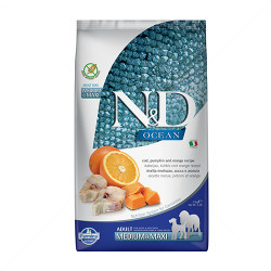 N&D Ocean Dog 2.500 кг Pumpkin Adult Medium&Maxi Codfish & Orange