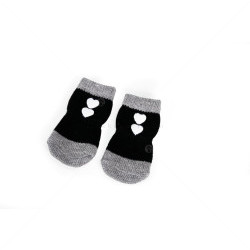 Противоплъзгащи се чорапи за кучета CAMON, размер 2,  4 бр, черни