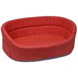 DUBEX Овално легло 60 Foam Bed, червено, Large