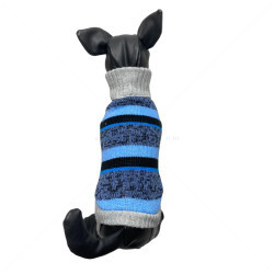 Плетен пуловер поло Модел 52, HAPPY PUPPY, XS, 22-24 см