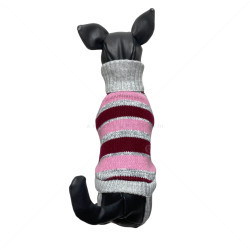 Плетен пуловер поло Модел 38, HAPPY PUPPY, XL, 40-44 см