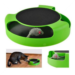 Играчка с мишка и драскалце MINA PET, зелена