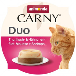 CARNY Лакомство 70 гр. Duo Adult Tuna & Chicken Filet Mousse & Shrimps