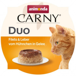CARNY Лакомство 70 гр. Duo Adult Filet & Liver from Chicken in Jelly