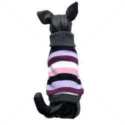 Плетен пуловер поло Модел 71, HAPPY PUPPY, S, 25-28 см