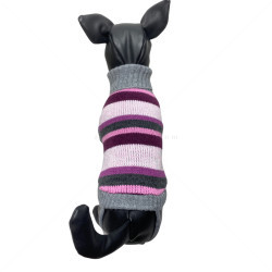 Плетен пуловер поло Модел 37, HAPPY PUPPY, L, 34-38 см