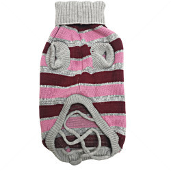 Плетен пуловер поло Модел 81, HAPPY PUPPY, XXL, 46-50 см