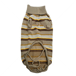 Плетен пуловер поло Модел 90, HAPPY PUPPY, XXL, 46-50 см.