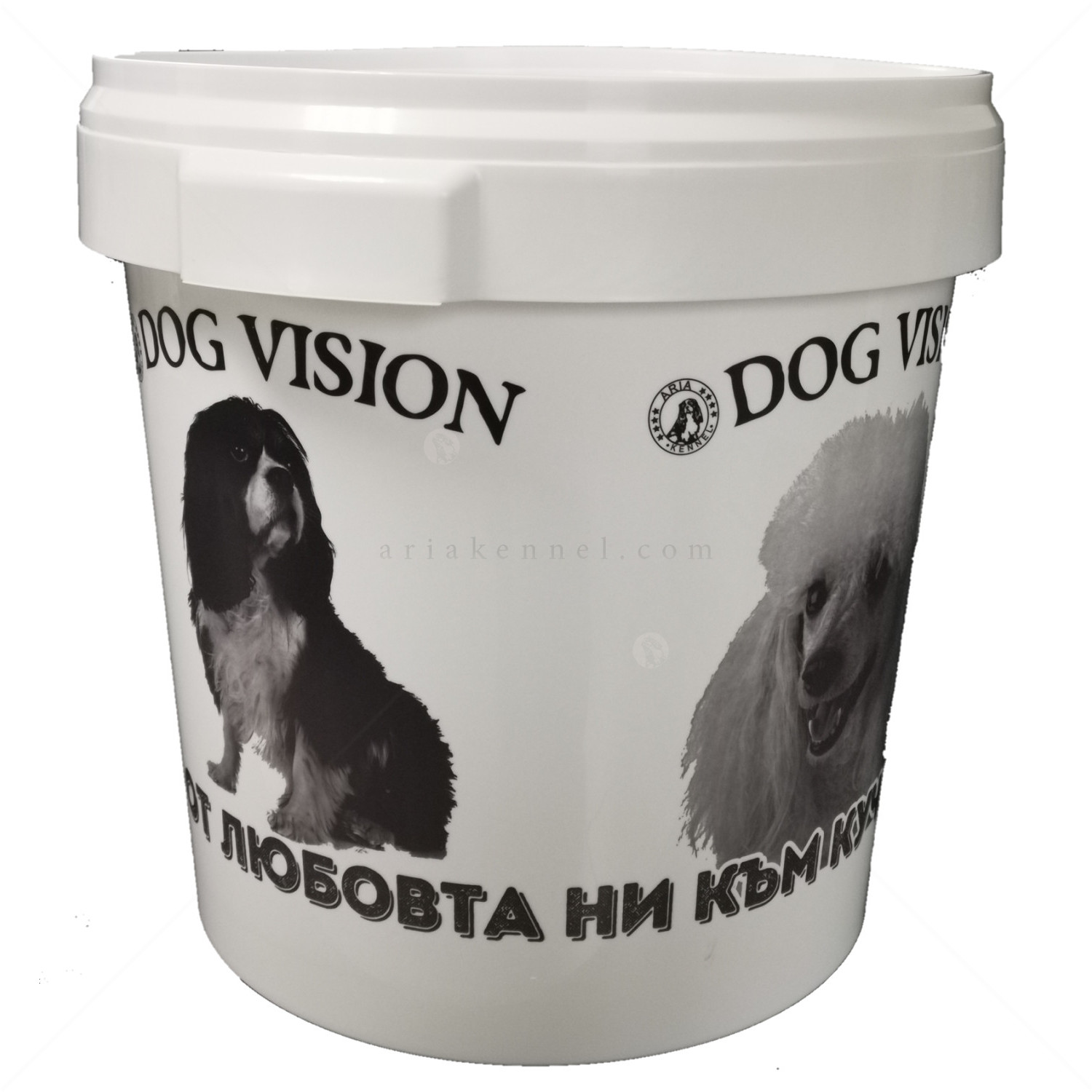 DOG VISION Контейнер за съхранение на храна, бял