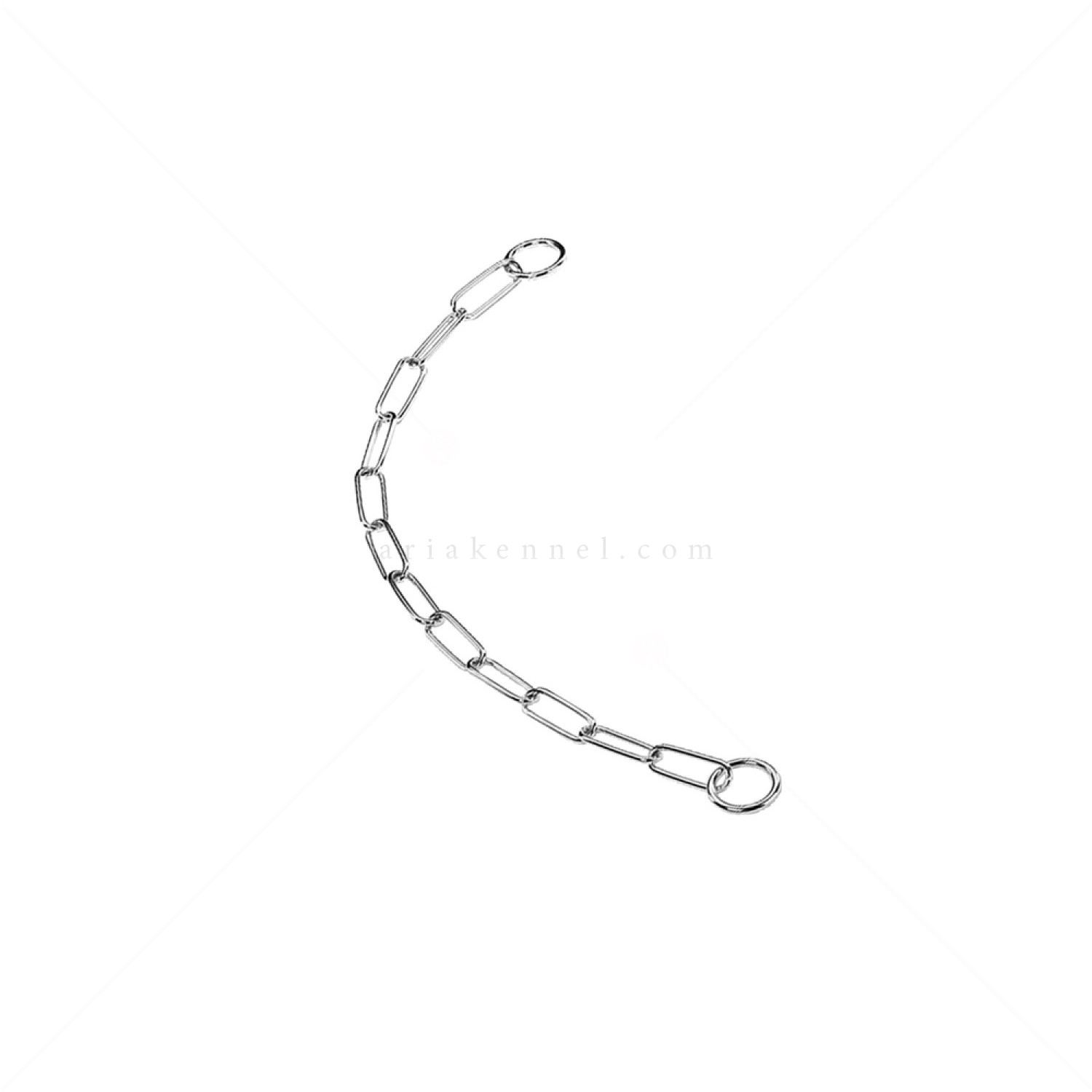 Нашийник - душач за дългокосмести кучета NOBBY Chains, метален, 3 мм/55 см