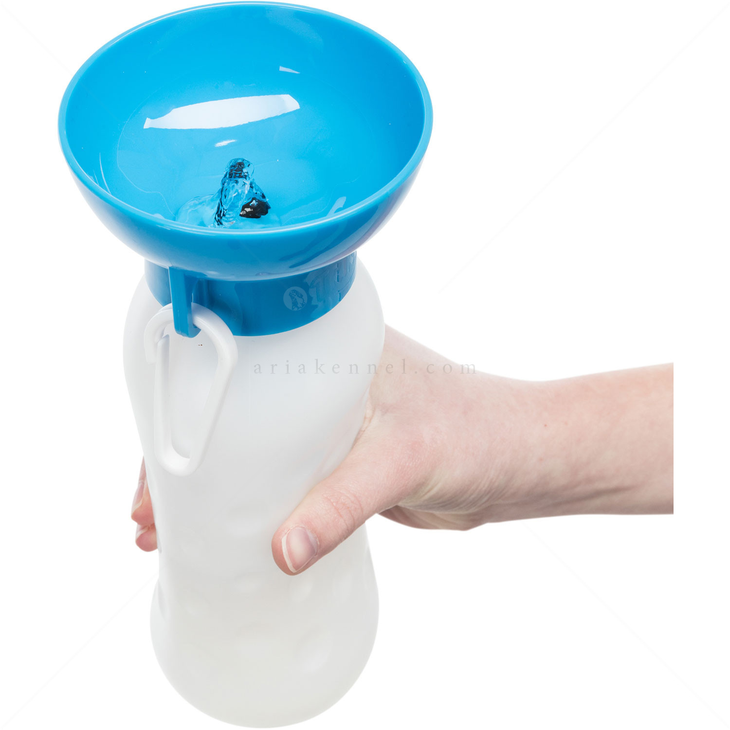 Бутилка с купа за вода, TRIXIE, 0.550 л, синя