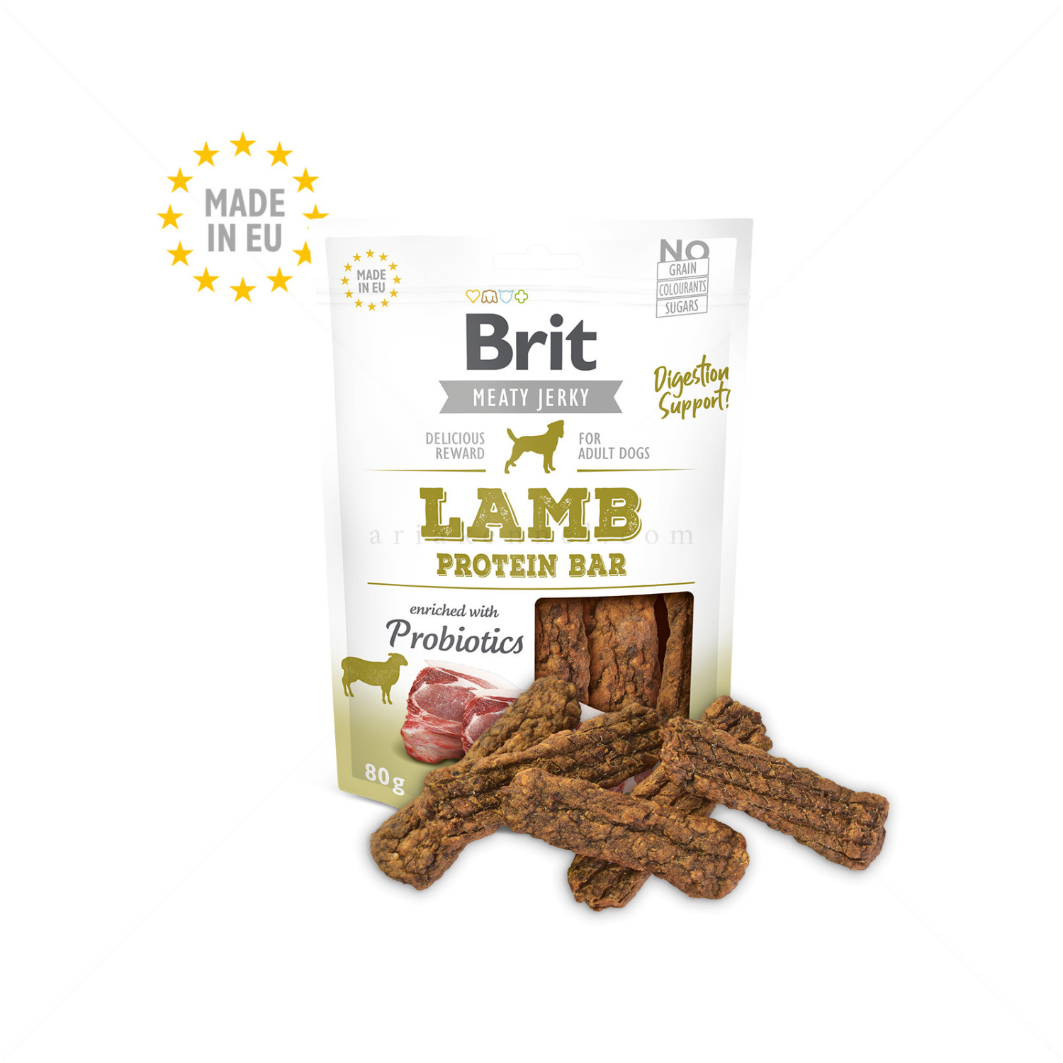 BRIT Jerky Lamb Protein Bar 200 гр. - протеинов бар с агнешко месо