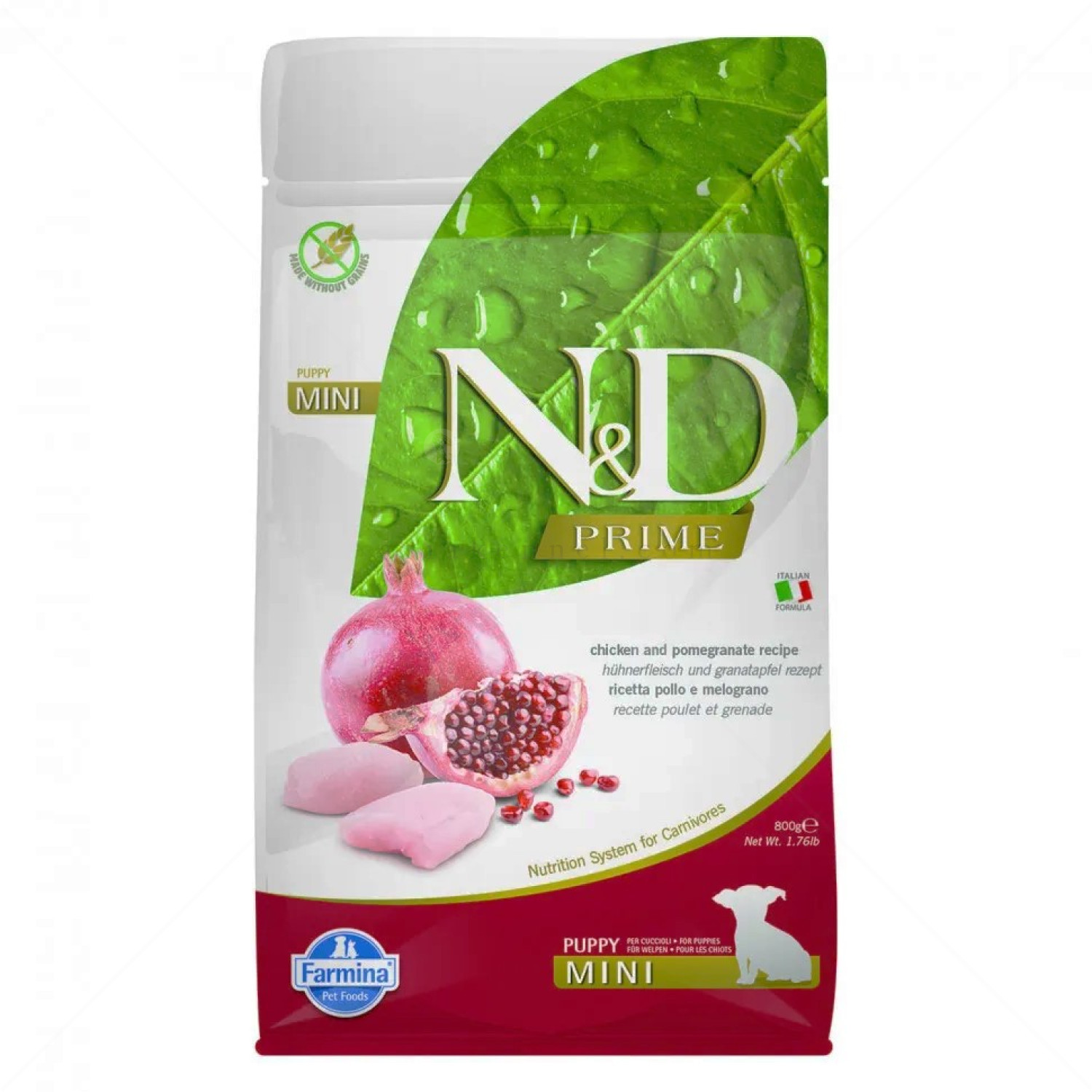 N&D Dog Prime 0.800 кг Puppy Mini Chicken and pomegranate