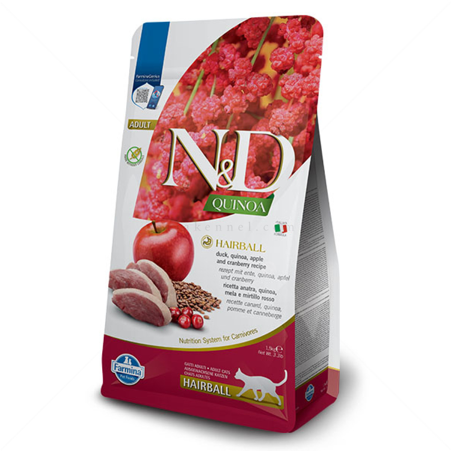 N&D Cat 0.300 кг Quinoa Hairball Duck&Cranberry