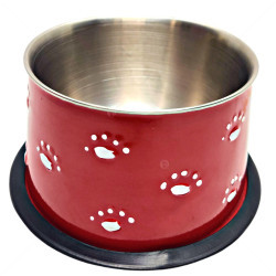 Метална купа с гумена основа CAMON, Кокер, 12.5 см, червена