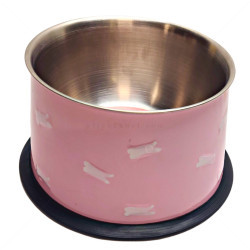 Метална купа с гумена основа CAMON, Кокер, 14.5 см, розова