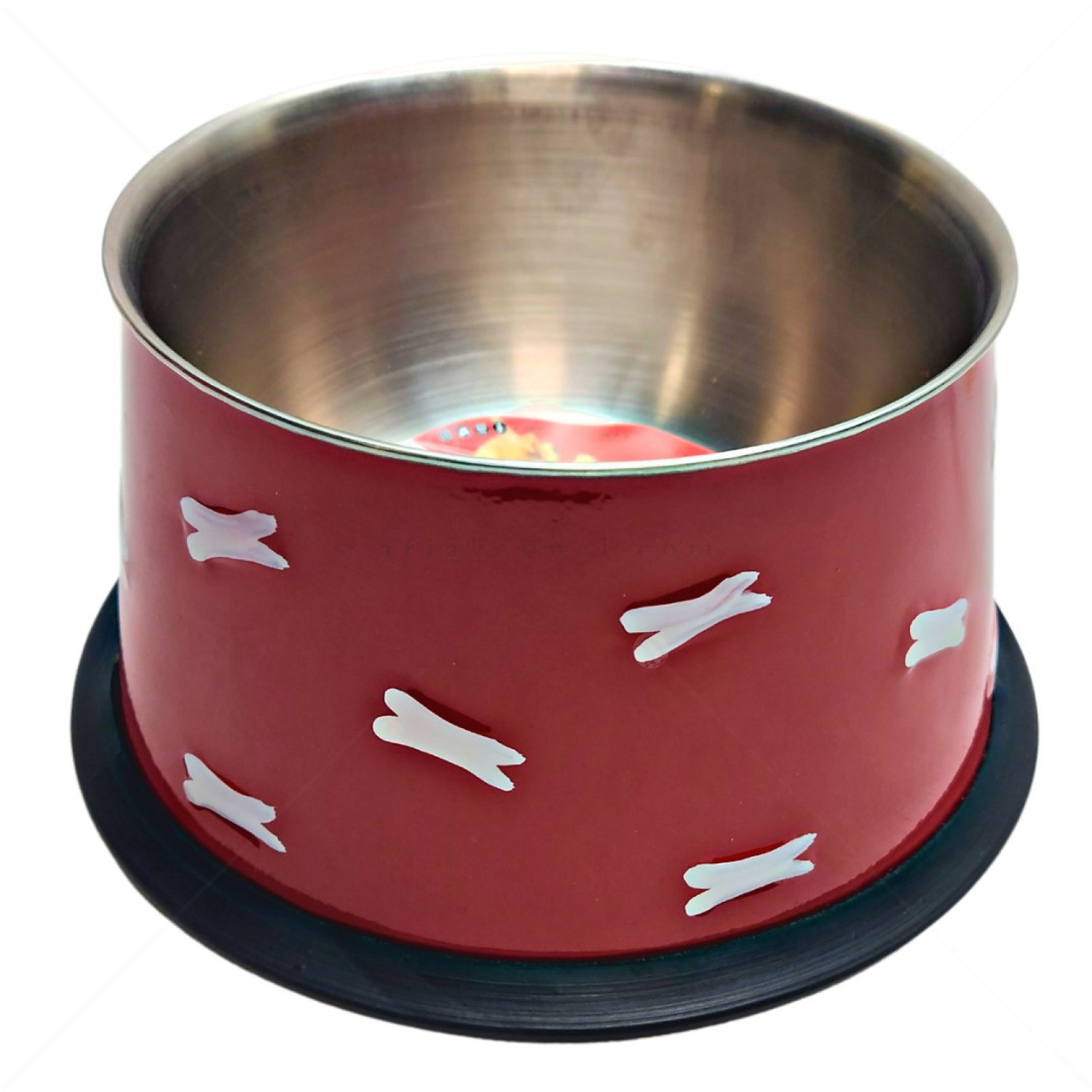 Метална купа с гумена основа CAMON, Кокер, 14.5 см, червена