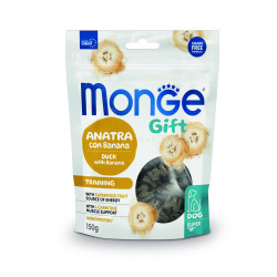 Меки хапки за тренировки MONGE Gift Super M Training 150 гр, с патешко месо и банан