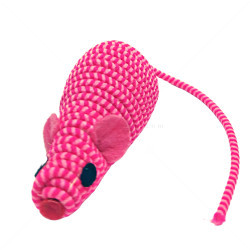 Играчка Въжена мишка, NOBBY, розова