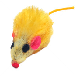 Играчка Дрънкаща мишка, NOBBY, жълта