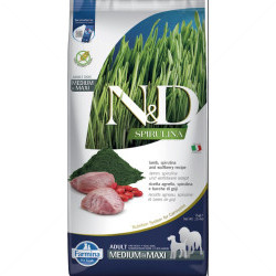 N&D Spirulina 7 кг Adult Medium&Maxi Lamb and wolfberry