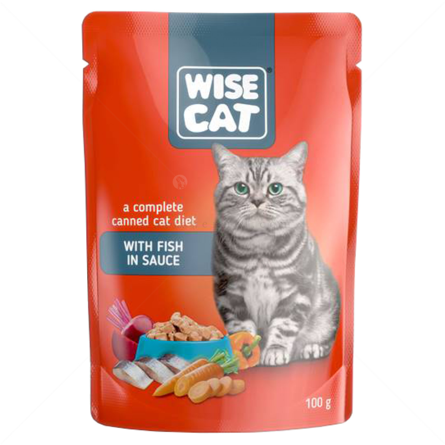 WISE CAT Adult 100 гр с риба в сос