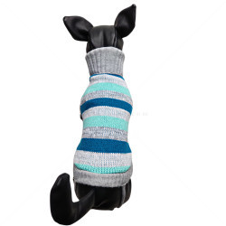 Плетен пуловер поло Модел 99, HAPPY PUPPY, XL, 40-44 см