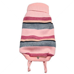 Плетен пуловер поло с дъждобран, размер XXS, HAPPY PUPPY, модел 24