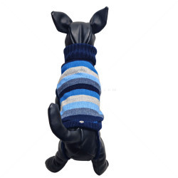 Плетен пуловер поло с дъждобран, размер XS, HAPPY PUPPY, модел 25