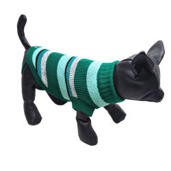 Плетен пуловер поло с дъждобран, размер XS, HAPPY PUPPY, модел 31
