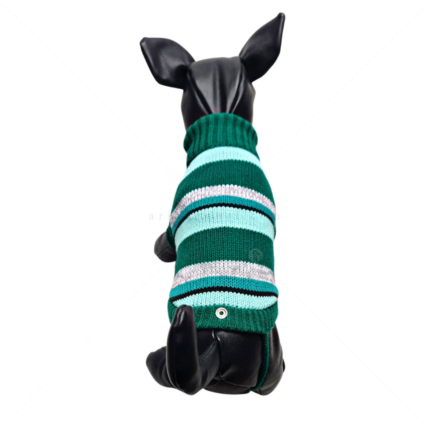 Плетен пуловер поло с дъждобран, размер XXS, HAPPY PUPPY, модел 31