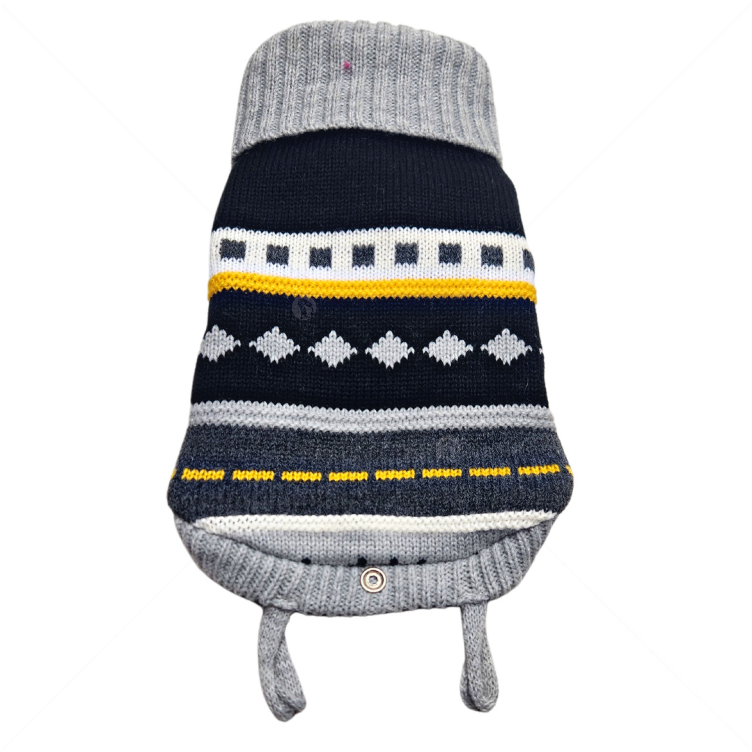 Плетен пуловер поло с дъждобран, размер XXS, HAPPY PUPPY, модел 35
