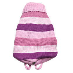 Плетен пуловер поло с дъждобран, размер XXS, HAPPY PUPPY, модел 37