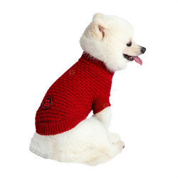 Плетен червен пуловер, FREEDOG Jersey Frapp, 40 см