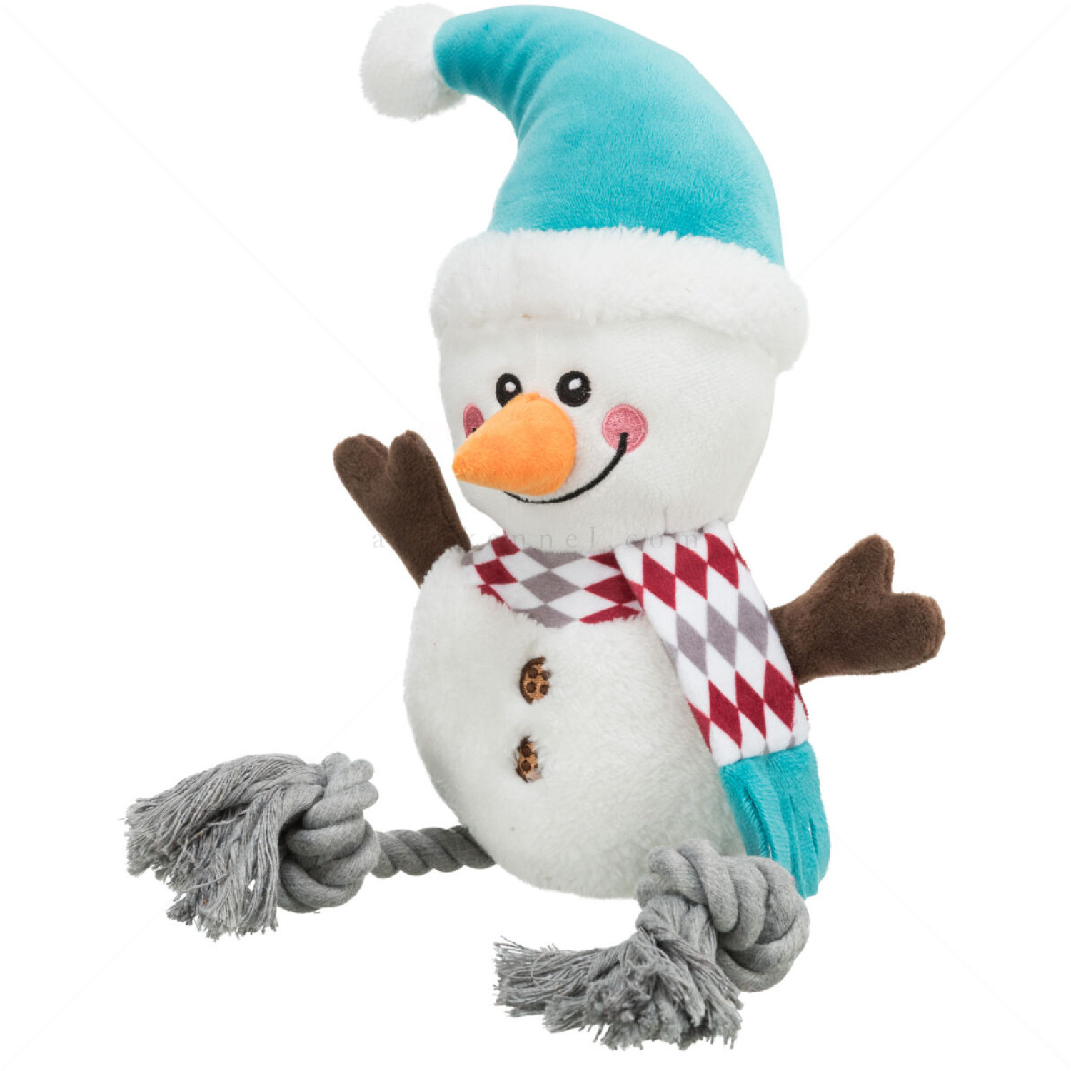Плюшена играчка с въже, TRIXIE, снежен човек