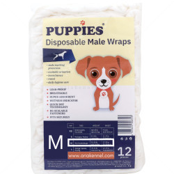 Пелени за мъжки кучета M, PUPPIES, 43-55.8 см