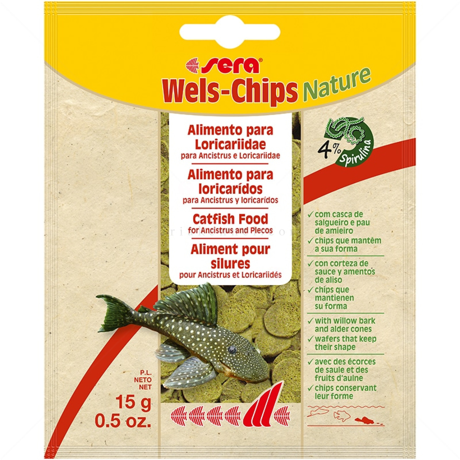 SERA Wels-Chips Nature 15 гр