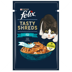 FELIX Tasty Shreds 80 гр с риба тон в сос грейви