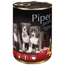 Piper Premium Junior 400 гр с телешки сърца и моркови