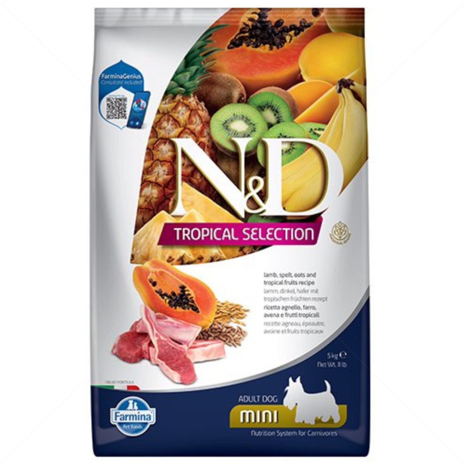 N&D Dog 5 кг Adult Mini Lamb Tropical Selection