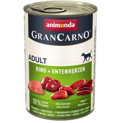 GranCarno Adult 400 гр Rind & Entenherzen