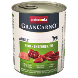 GranCarno Adult 800 гр Rind & Entenherzen