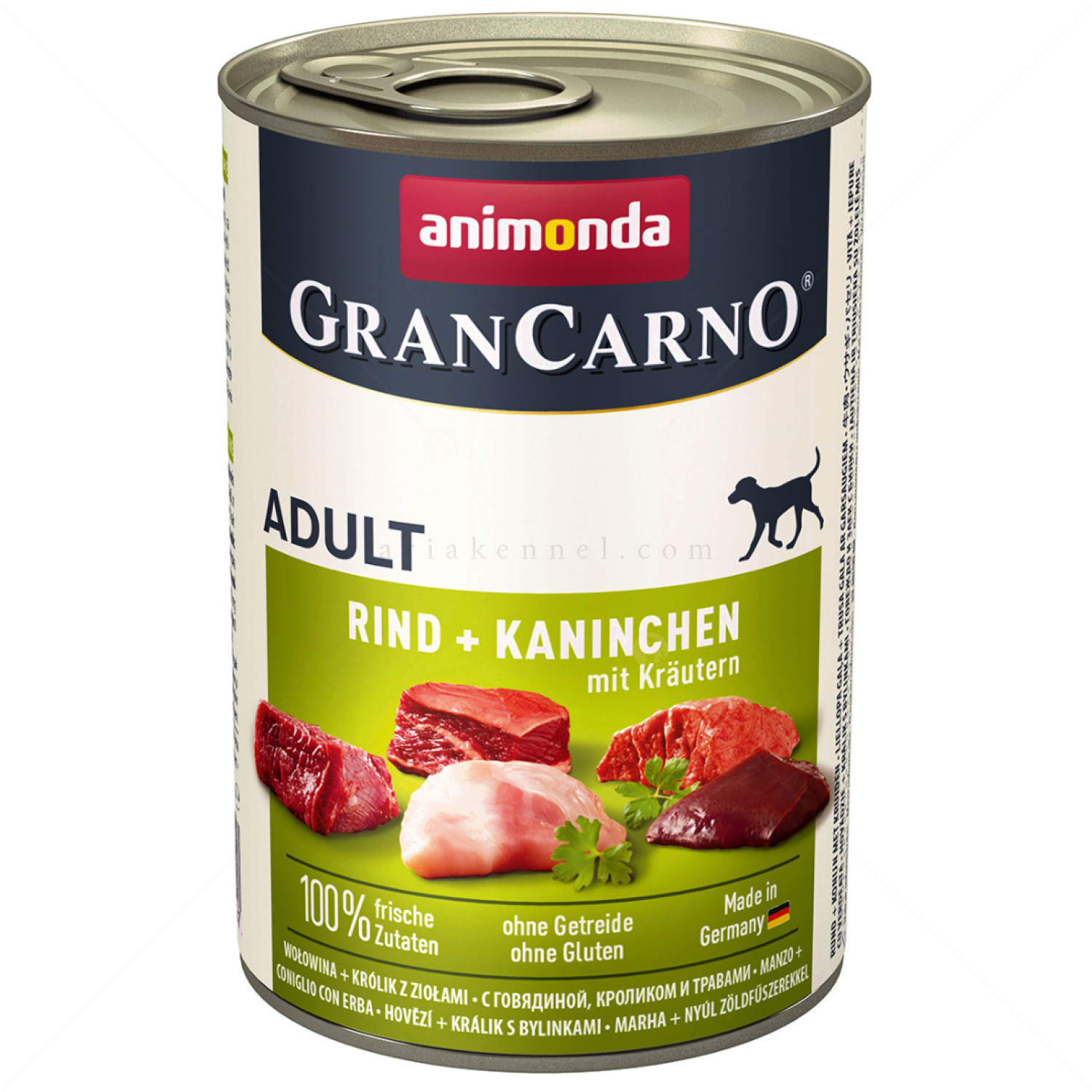GranCarno Adult 400 гр Rind & Kaninchen & Krautern