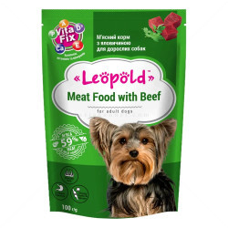 Пауч с говеждо месо LEOPOLD Adult 100 гр