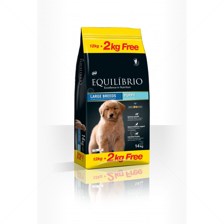 EQUILIBRIO Puppy Large Breeds 12+2 кг.