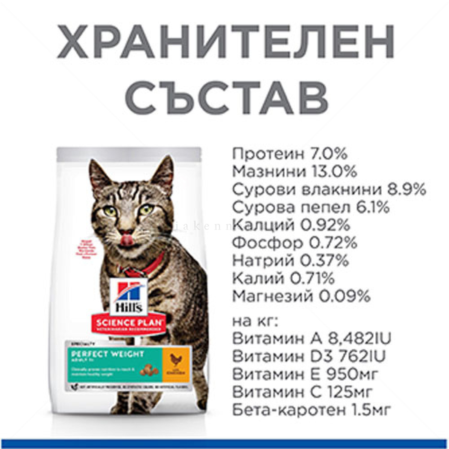 HILL’S SP 1.500 кг. Adult Perfect Weight Chicken