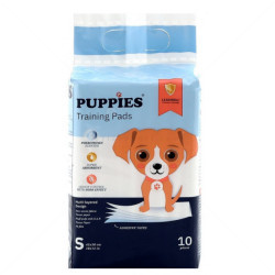 PUPPIES Хигиенни подложки/Пелени за кучета, размер S, 10 бр.