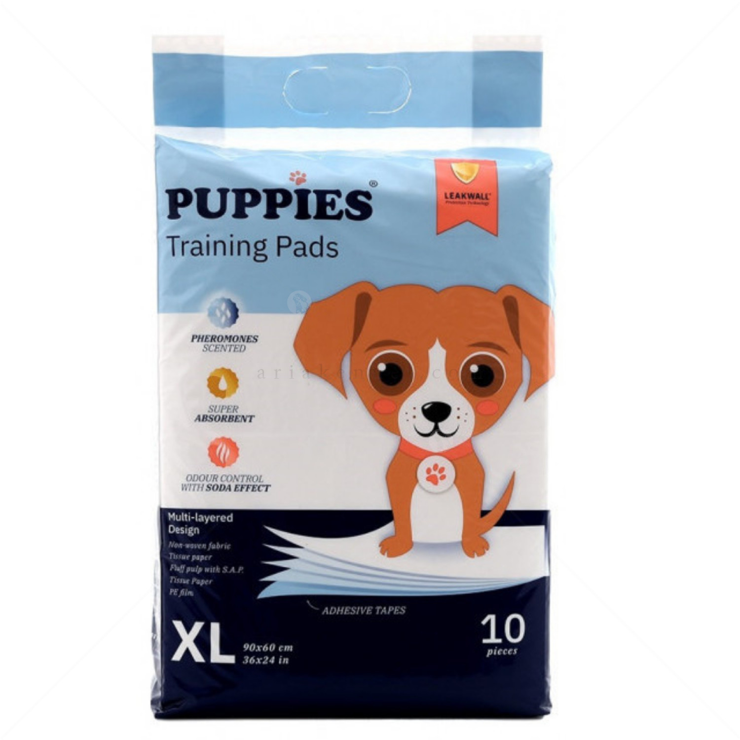 Хигиенни подложки/Пелени за кучета, размер XL, PUPPIES