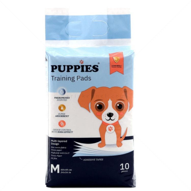 PUPPIES Хигиенни подложки/Пелени за кучета, размер M, 10 бр.