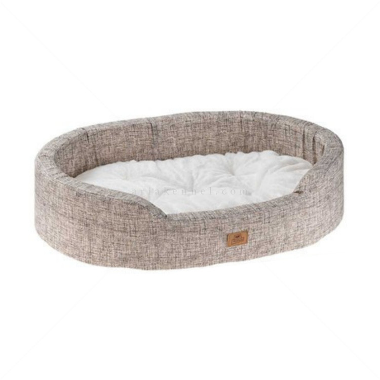 FERPLAST Dandy - памучно легло с плюш, сив меланж